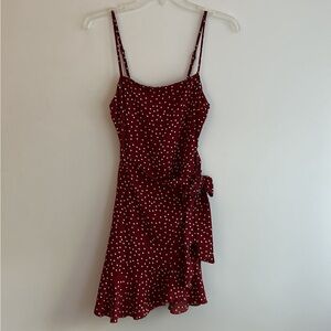 Princess polly polka dot wrap Dress size 4
